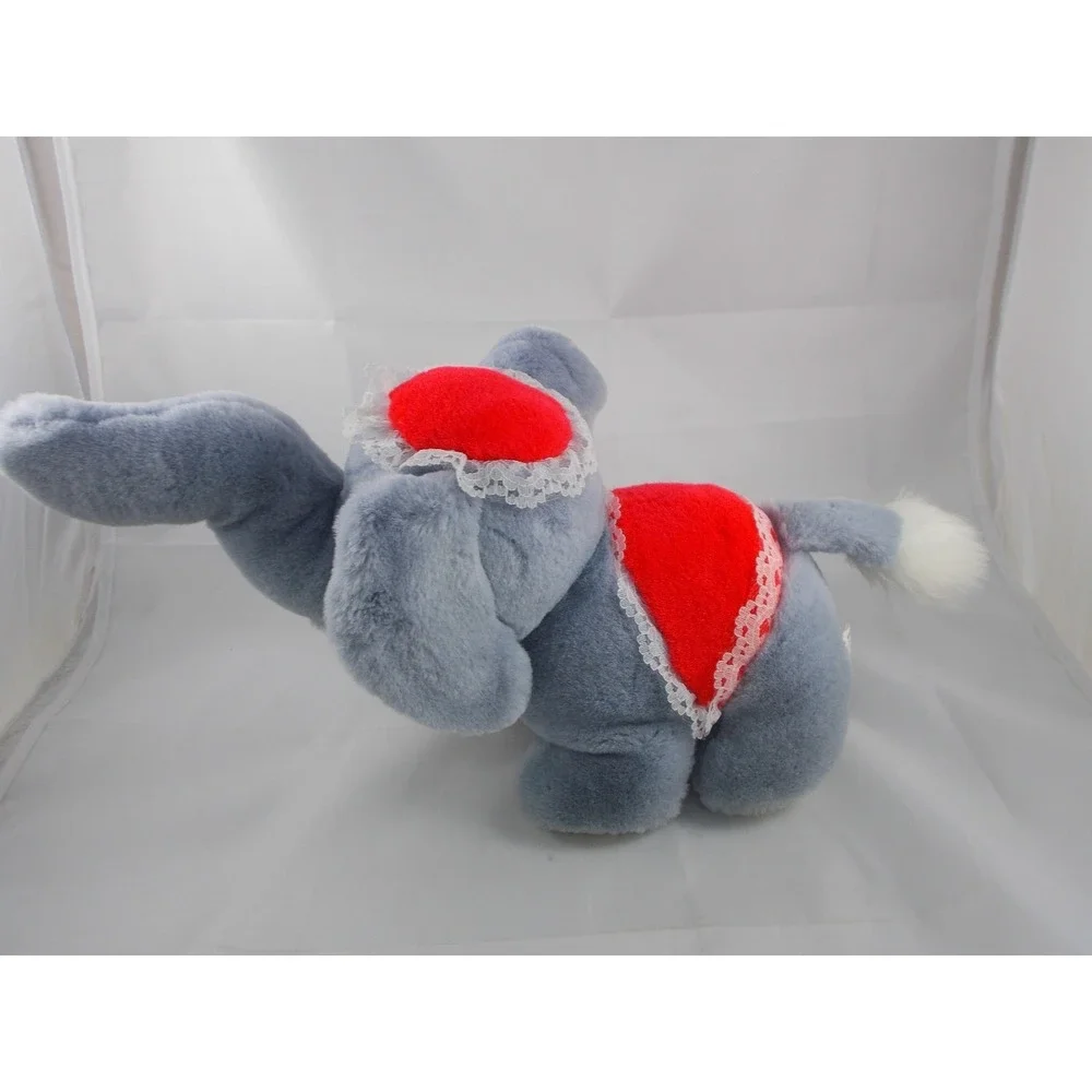K B Bros Gray Elephant Plush Circus‎ 9 Inch Tall Stuffed Animal toy